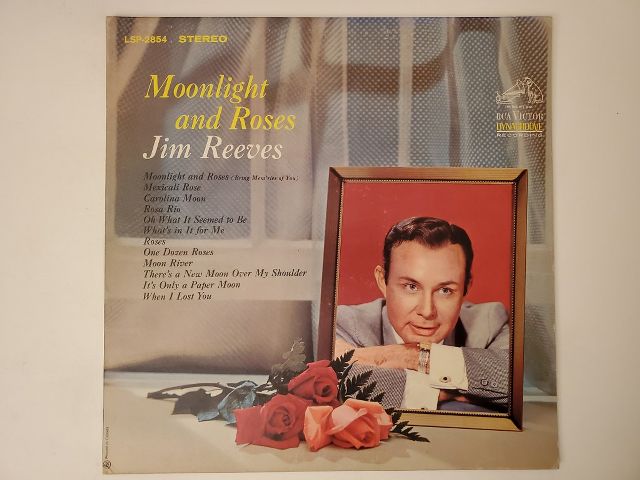 Jim Reeves Moonlight and Roses vinyl record