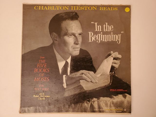Charlton Heston In the Beginning vinyl record