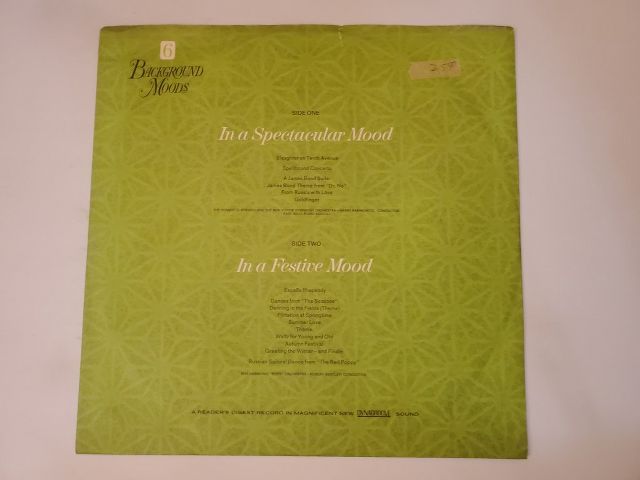 Various Artists Background Moods Vol. 6 vinyl record