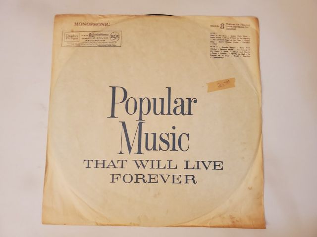 Unknown Popular Music That Will Live Forever vinyl record