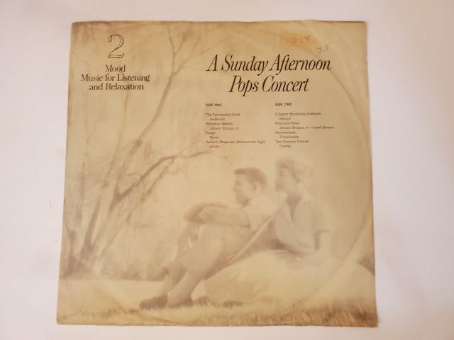 Unknown 2 Mood Music for Listening and Relaxation: A Sunday Afternoon Pops Concert vinyl record