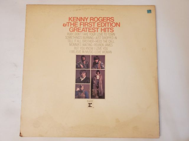 Kenny Rogers & The First Edition Greatest Hits vinyl record