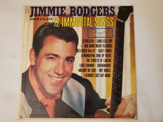Jimmie Rodgers 12 Immortal Songs vinyl record