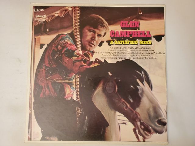 Glen Campbell A Satisfied Mind vinyl record