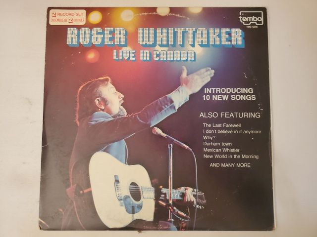 Roger Whittaker Live in Canada vinyl record
