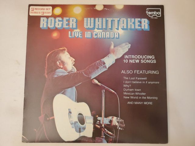 Roger Whittaker Live in Canada vinyl record