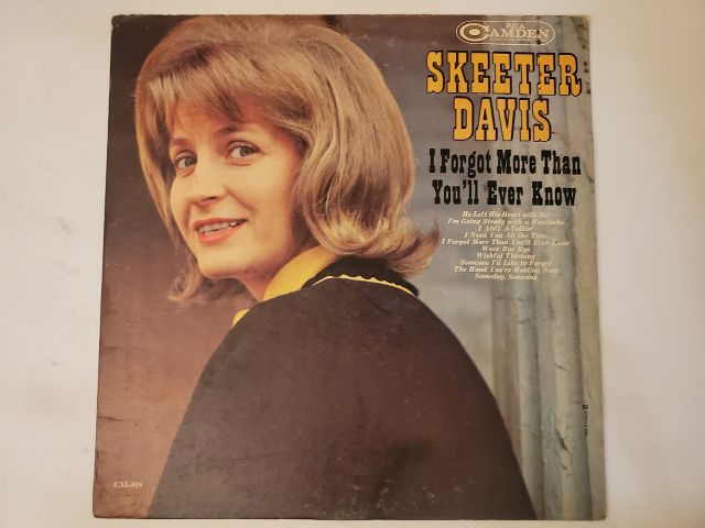 Skeeter Davis I Forgot More Than You'll Ever Know vinyl record
