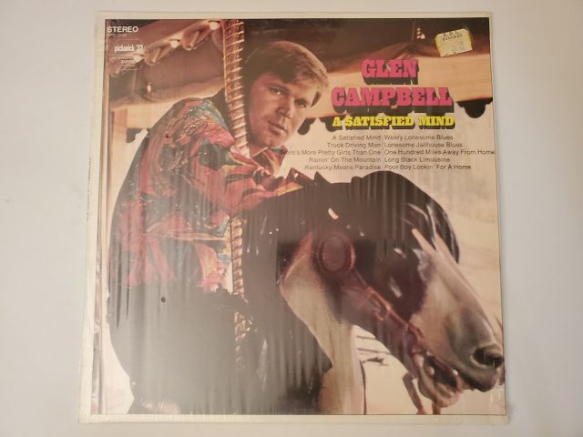 Glen Campbell A Satisfied Mind vinyl record