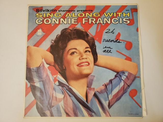 Connie Francis Sing Along with Connie Francis vinyl record