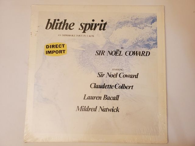Sir No?l Coward Blithe Spirit vinyl record