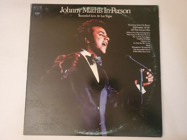 Johnny Mathis In Person: Recorded Live at Las Vegas vinyl record