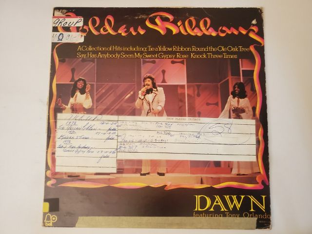 Dawn featuring Tony Orlando Golden Ribbons vinyl record
