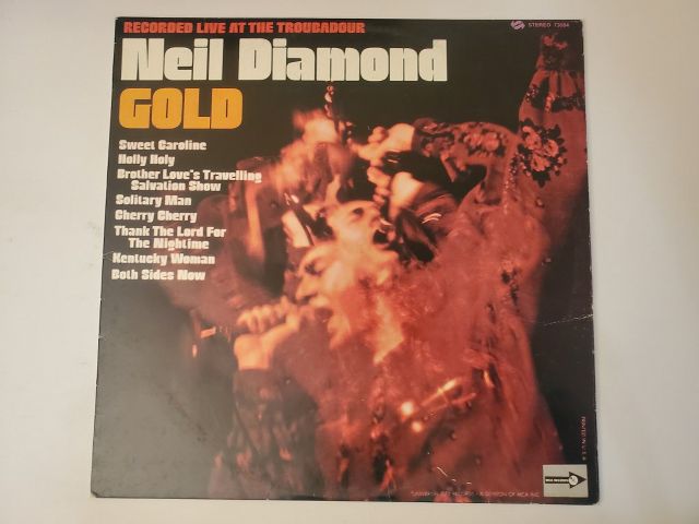 Neil Diamond Gold vinyl record