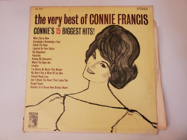 Connie Francis The Very Best of Connie Francis: Connie?s 15 Biggest Hits vinyl record