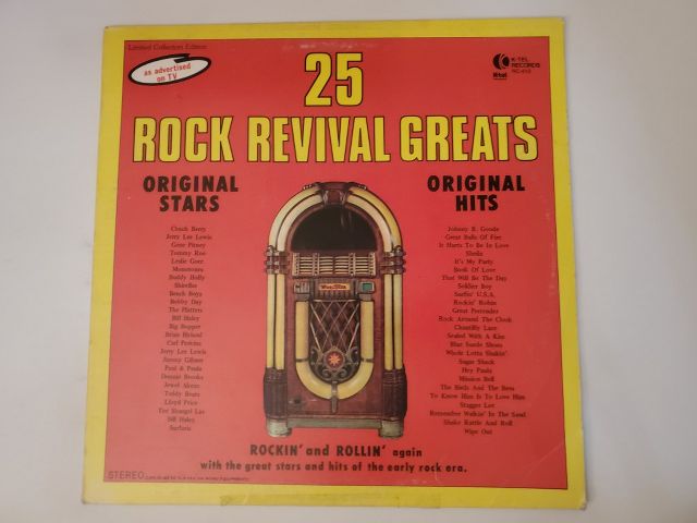 Various Artists 25 Rock Revival Greats vinyl record