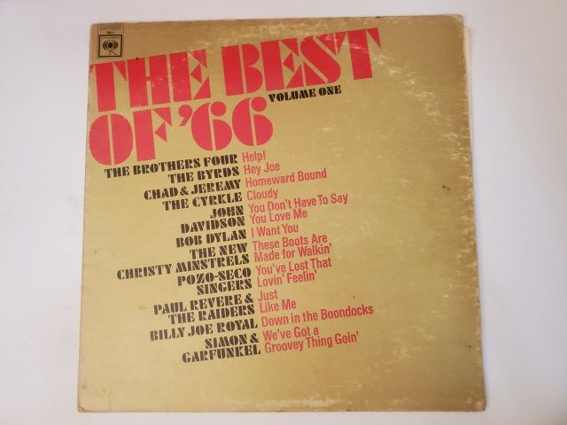 Various Artists The Best of '66 Volume One vinyl record