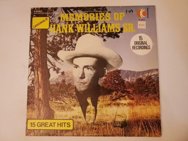 Hank Williams Sr. Memories of Hank Williams Sr. vinyl record