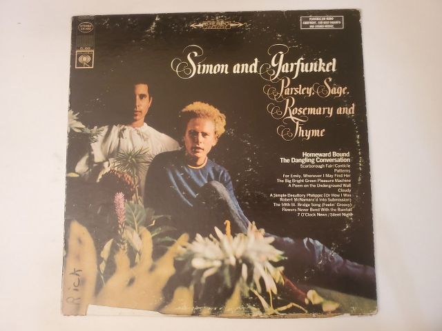 Simon & Garfunkel Parsley, Sage, Rosemary and Thyme vinyl record