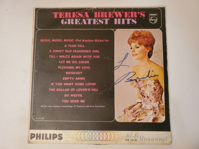 Teresa Brewer Greatest Hits vinyl record