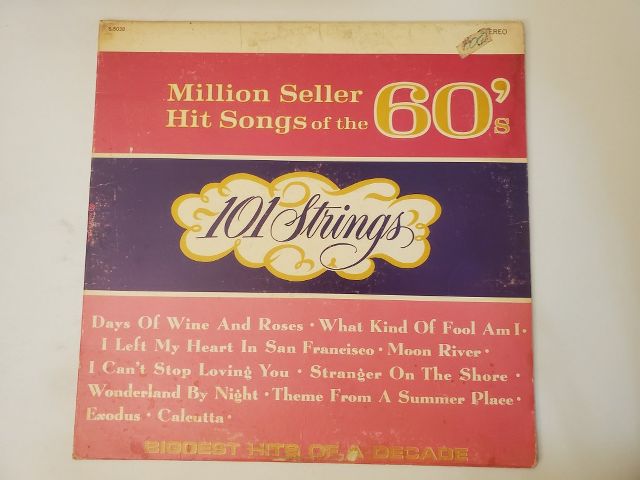 101 Strings Million Seller Hit Songs of the 60's vinyl record