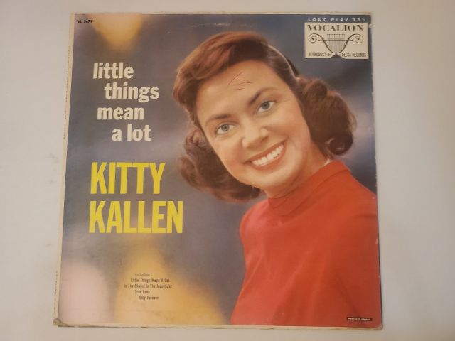 Kitty Kallen Little Things Mean a Lot vinyl record