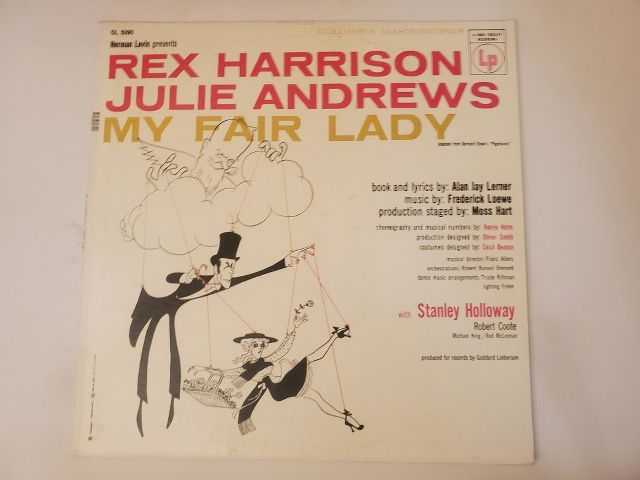 Rex Harrison, Julie Andrews My Fair Lady vinyl record