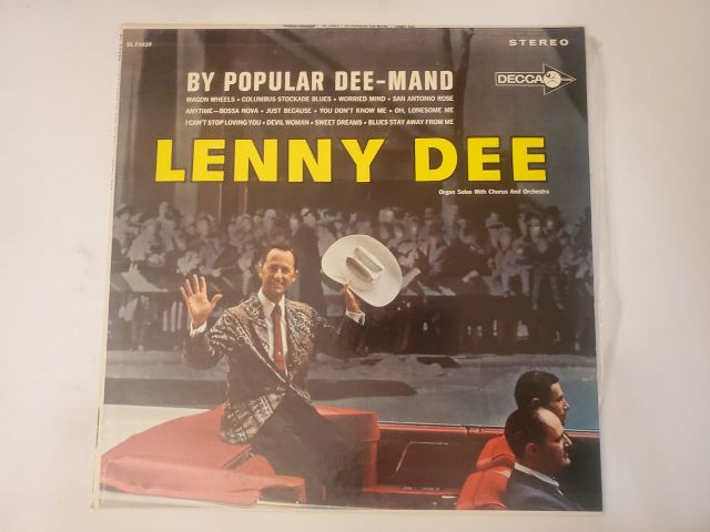 Lenny Dee By Popular Dee-Mand vinyl record