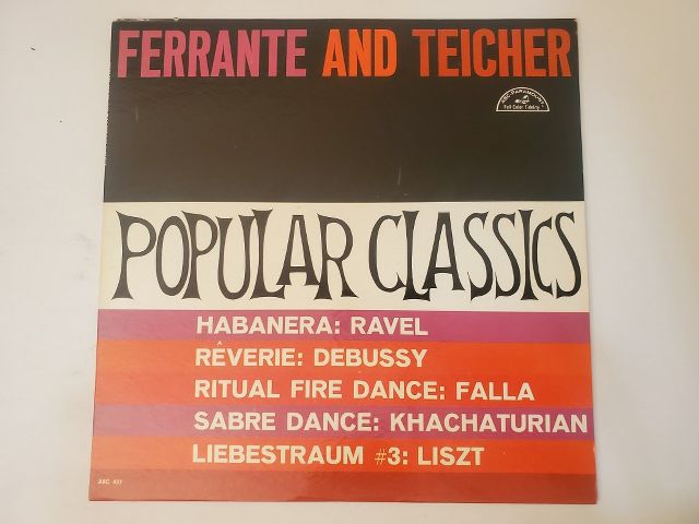 Ferrante and Teicher Popular Classics vinyl record