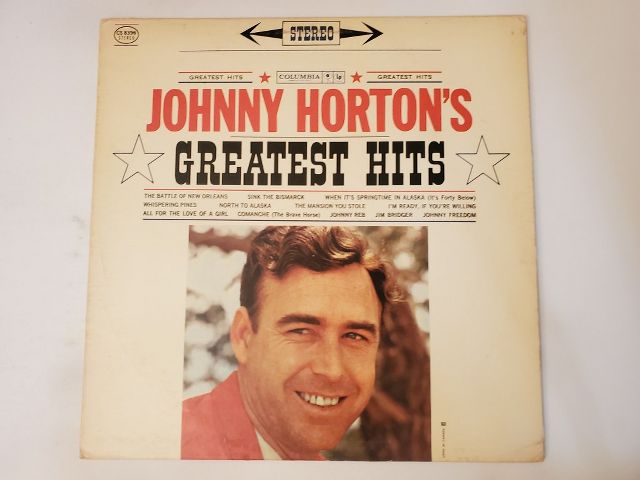 Johnny Horton Johnny Horton's Greatest Hits vinyl record