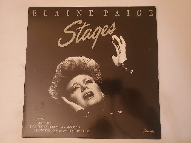 Elaine Paige Stages vinyl record