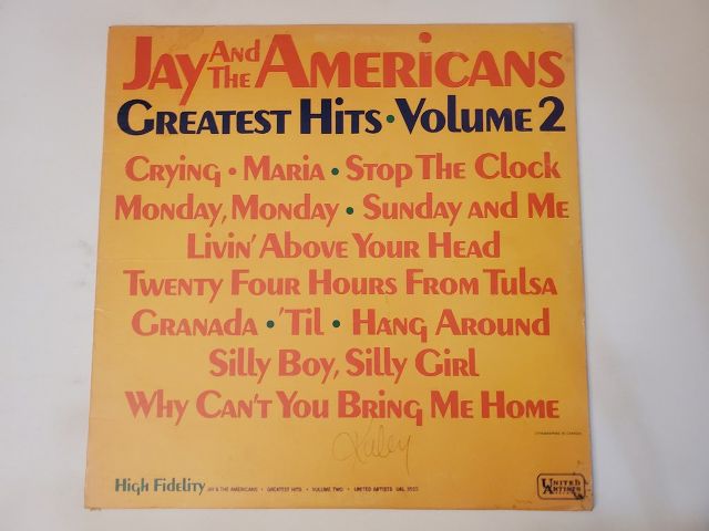 Jay and the Americans Greatest Hits Volume 2 vinyl record