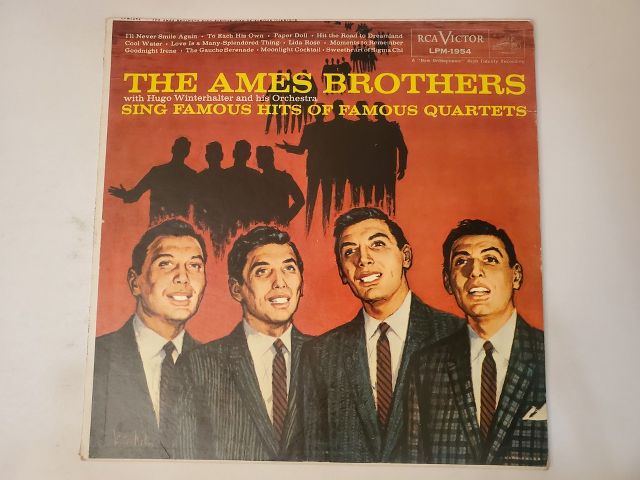 The Ames Brothers Sing Famous Hits of Famous Quartets vinyl record