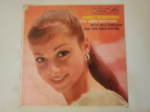 The Ames Brothers with Bill Finegan and His Orchestra Sweet Seventeen vinyl record