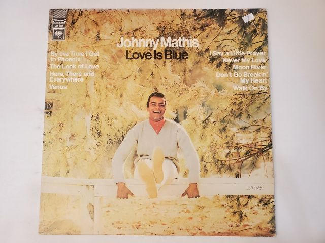Johnny Mathis Love Is Blue vinyl record