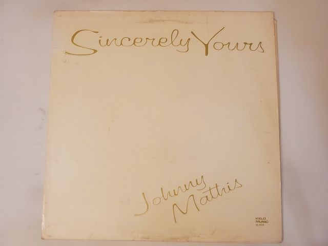 Johnny Mathis Sincerely Yours vinyl record