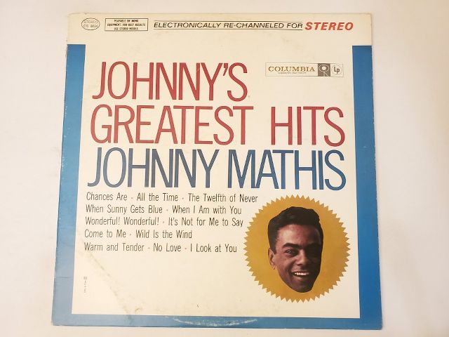 Johnny Mathis Johnny's Greatest Hits vinyl record