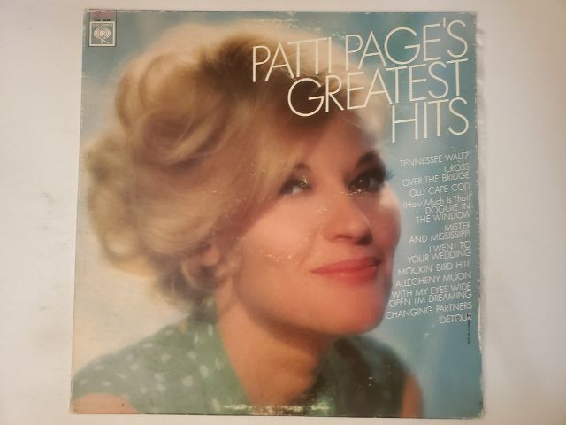 Patti Page Patti Page's Greatest Hits vinyl record