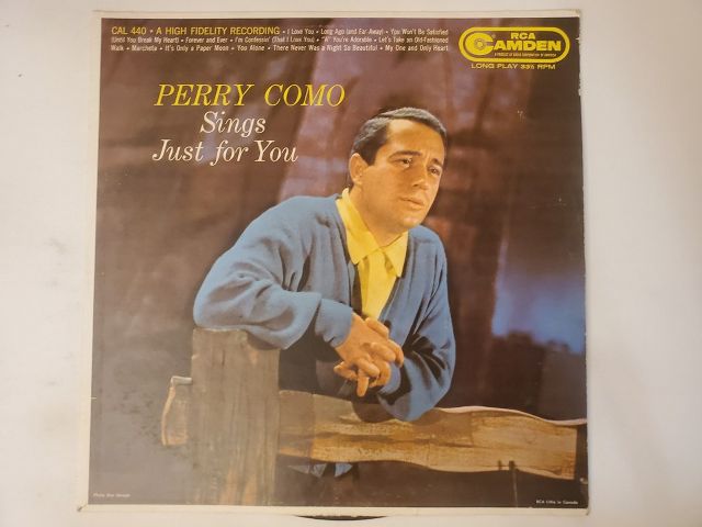 Perry Como Sings Just for You vinyl record