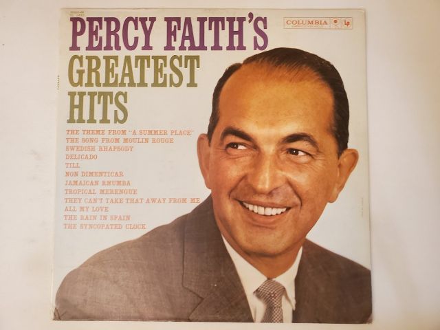 Percy Faith Greatest Hits vinyl record