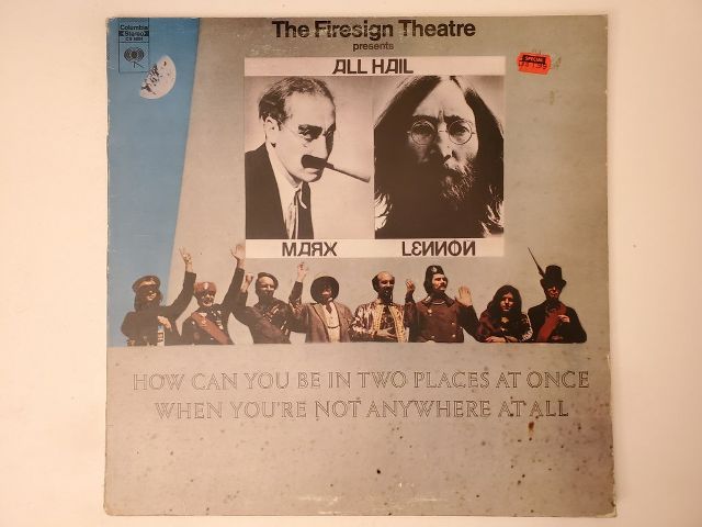 The Firesign Theatre How Can You Be in Two Places at Once When You're Not Anywhere at All vinyl record