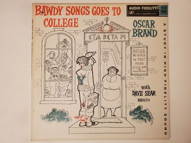 Oscar Brand Bawdy Songs Goes to College vinyl record