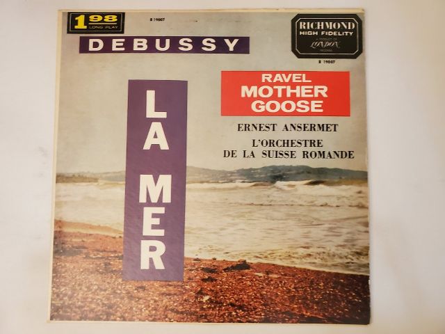 Ernest Ansermet Debussy: La Mer / Ravel: Mother Goose vinyl record