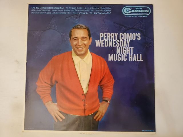 Perry Como Wednesday Night Music Hall vinyl record