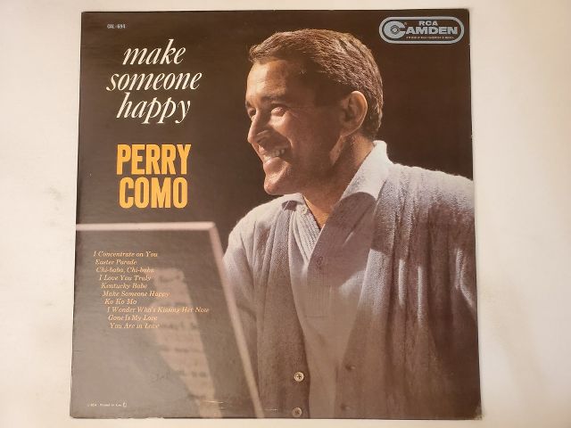 Perry Como Make Someone Happy vinyl record