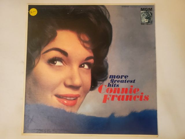 Connie Francis More Greatest Hits vinyl record