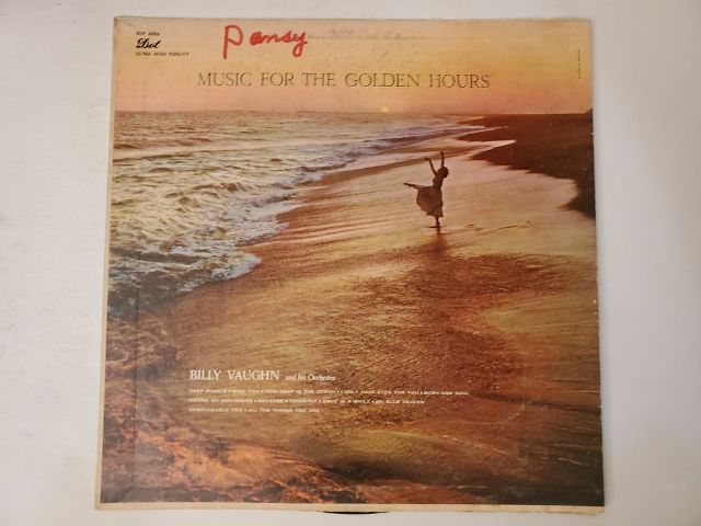 Billy Vaughn and His Orchestra Music for the Golden Hours vinyl record