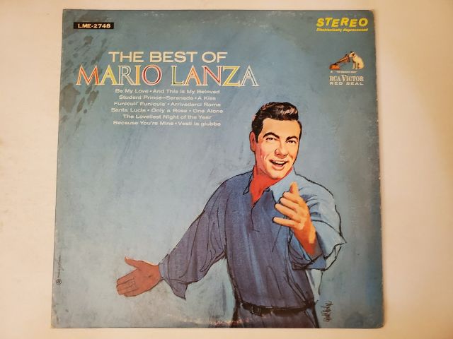 Mario Lanza The Best of Mario Lanza vinyl record