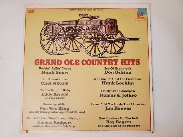 Various Artists Grand Ole Country Hits vinyl record