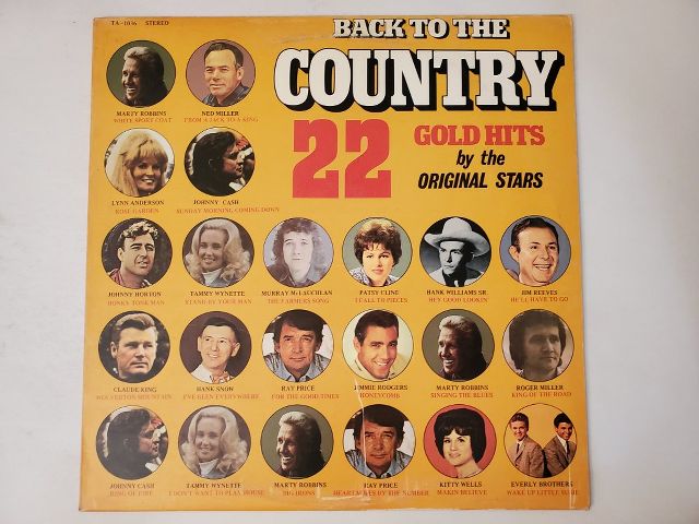 Various Artists Back to the Country: 22 Gold Hits vinyl record