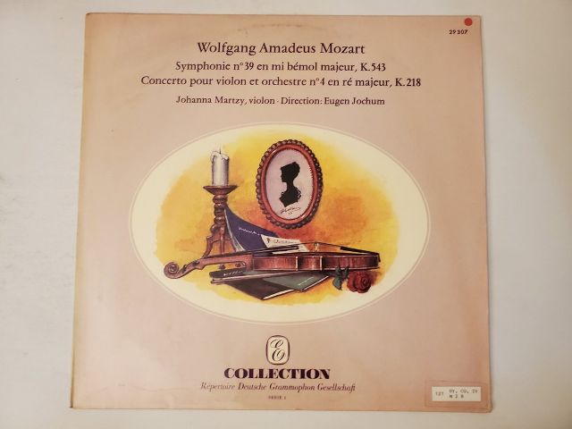 Wolfgang Amadeus Mozart Symphonie No. 39 en Mi B?mol Majeur, K. 543; Concerto pour Violon et Orchestre No. 4 en R? Majeur, K. 218 vinyl record